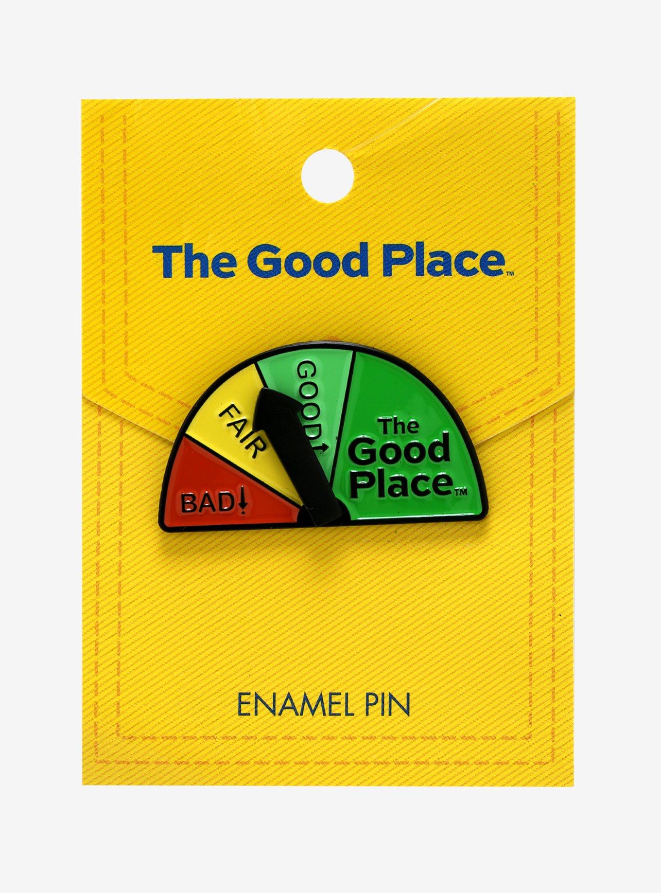 The Good Place Gauge Spinning Enamel Pin - BoxLunch Exclusive, , alternate