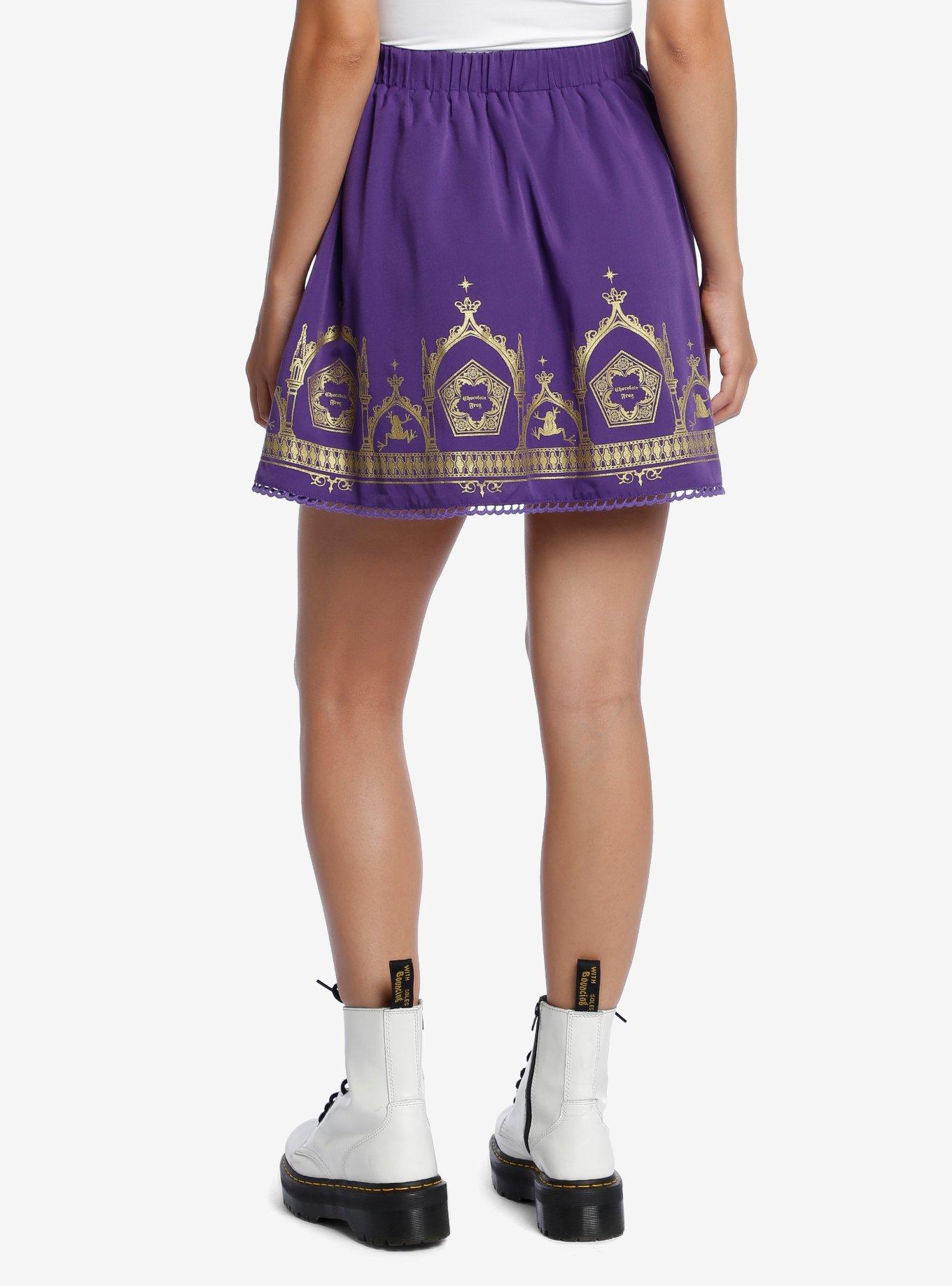 Harry Potter Chocolate Frog Skater Skirt, MULTI, alternate