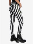 Beetlejuice Black & White Stripe Chain Pants, BLACK-WHITE STRIPE, alternate