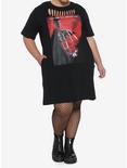 Freddy's Dead: The Final Nightmare Slashed T-Shirt Dress Plus Size, BLACK, alternate
