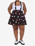 Friday The 13th Jason Mask Blood Suspender Skirt Plus Size, MULTI, alternate