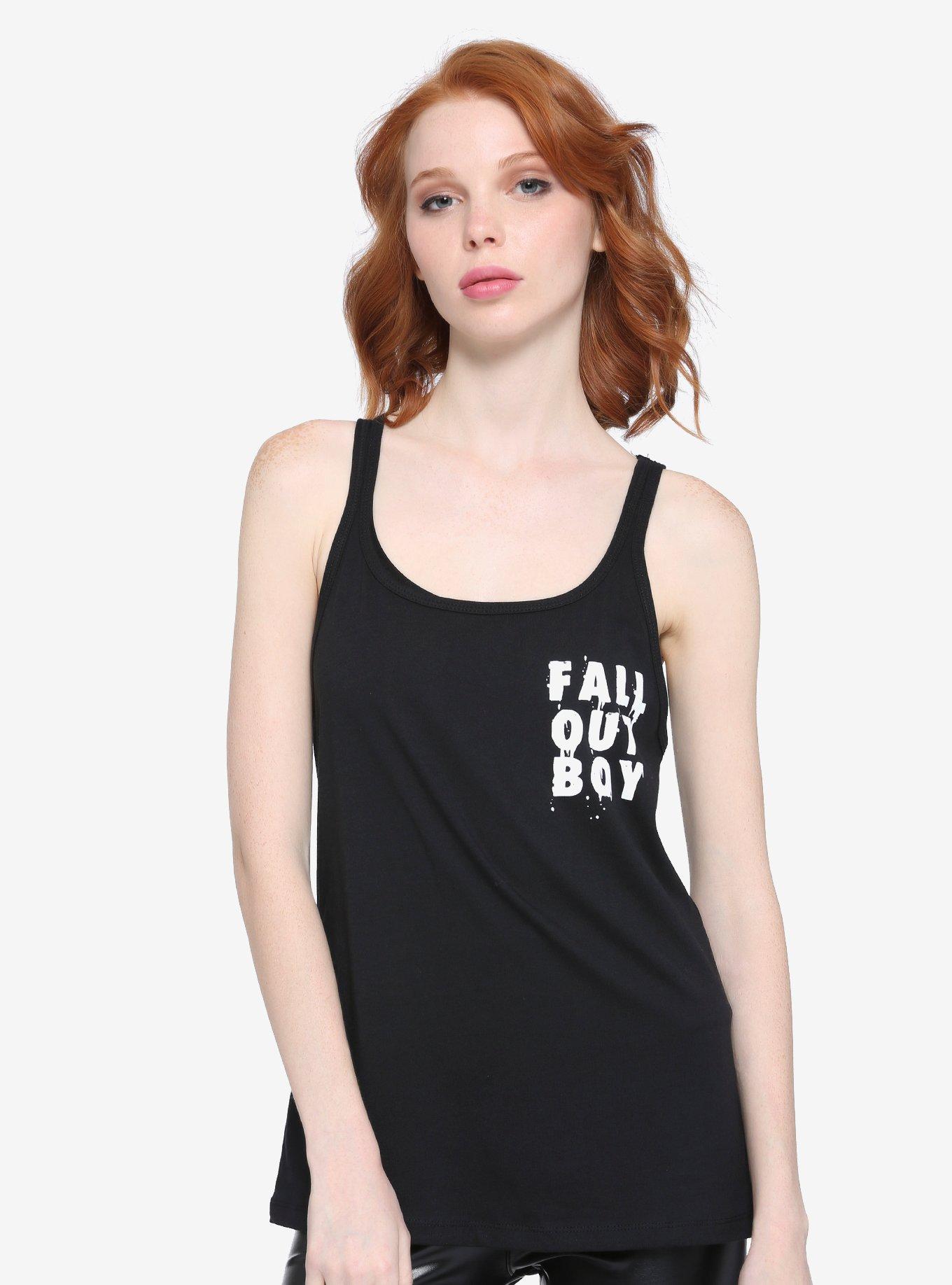 Fall Out Boy Centuries Girls Tank Top, BLACK, alternate