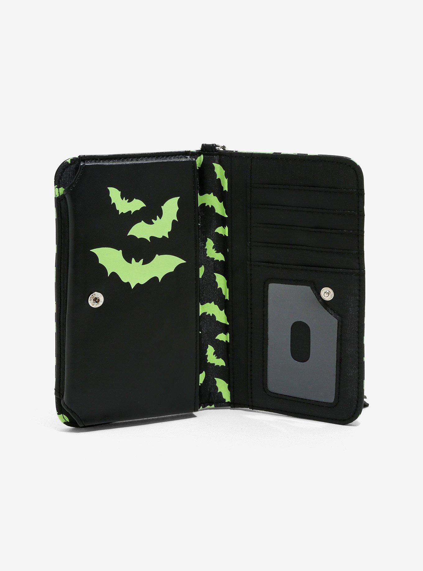Bats Glow-In-The-Dark Tech Wallet, , alternate