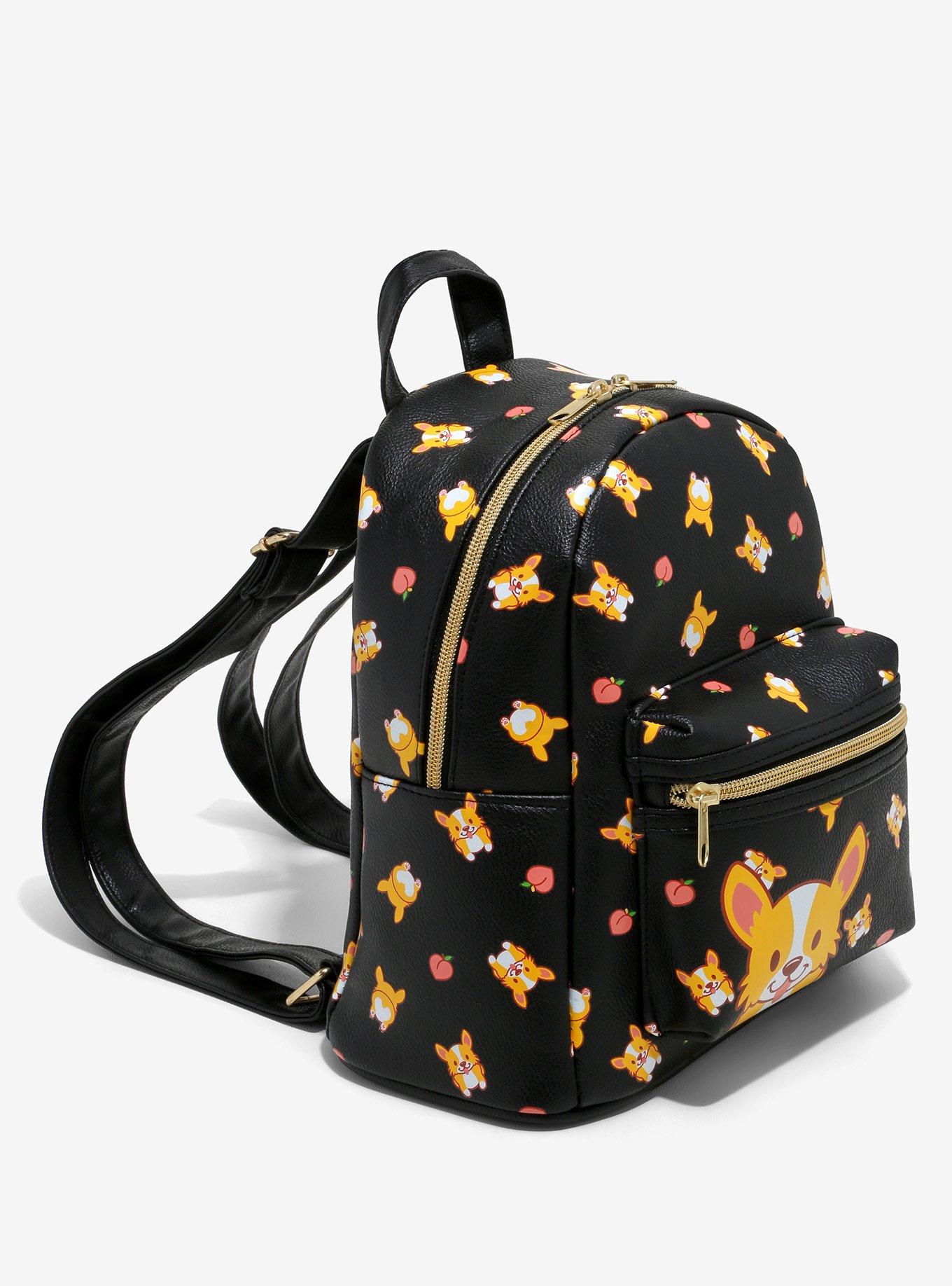 Corgis & Peaches Mini Backpack, , alternate