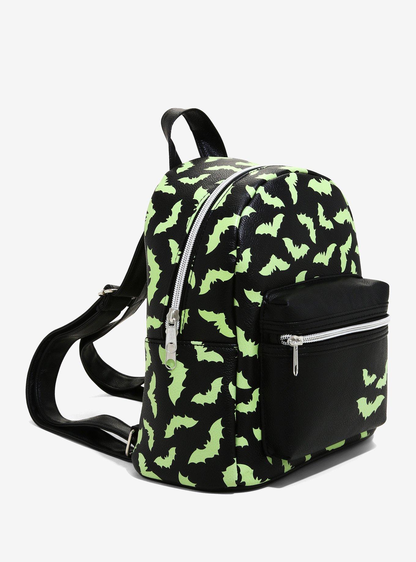 Bats Glow-In-The-Dark Mini Backpack, , alternate