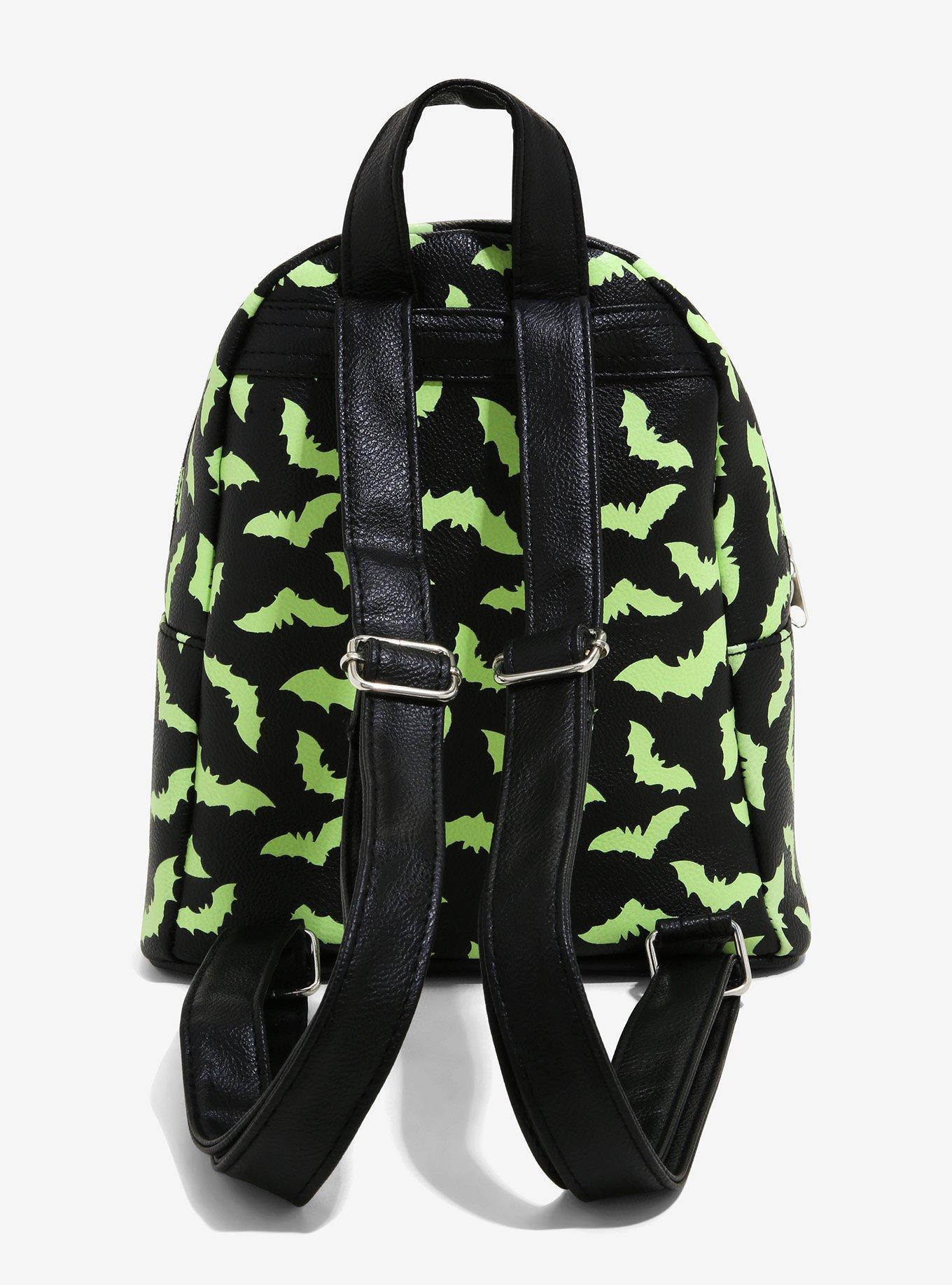 Bats Glow-In-The-Dark Mini Backpack, , alternate
