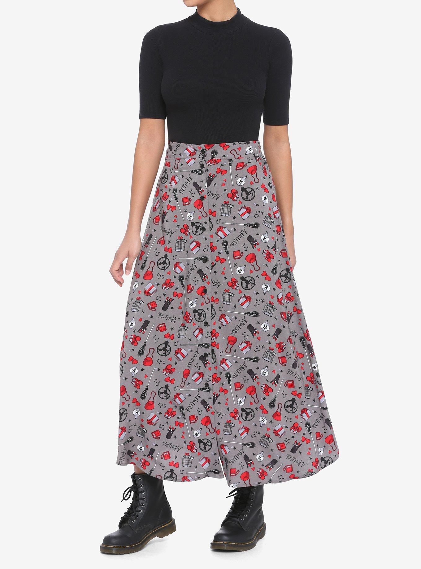 Studio Ghibli Kiki's Delivery Service Midi Skirt, MULTI, alternate