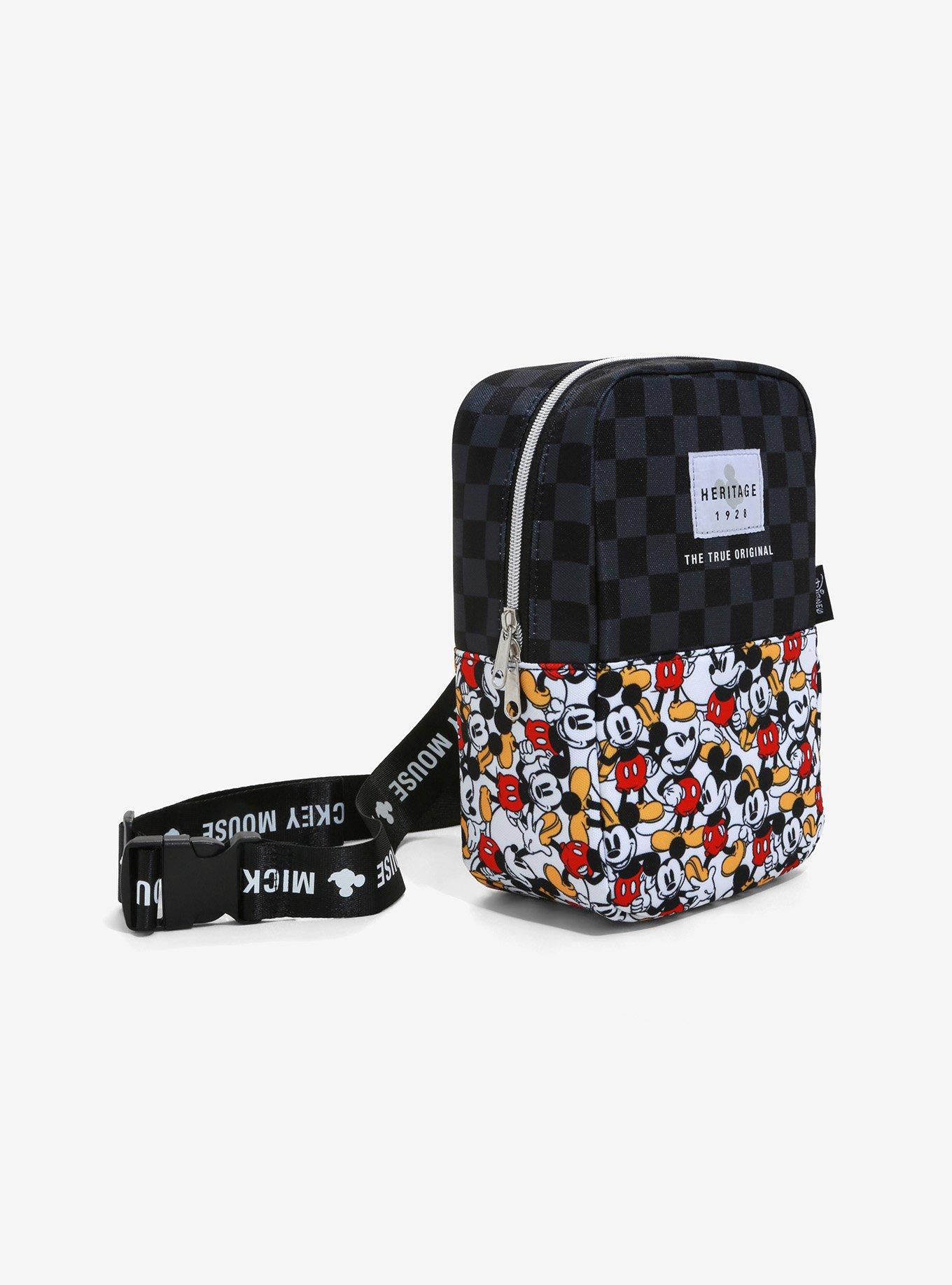 Loungefly Disney Mickey Mouse Checkered Sling Bag