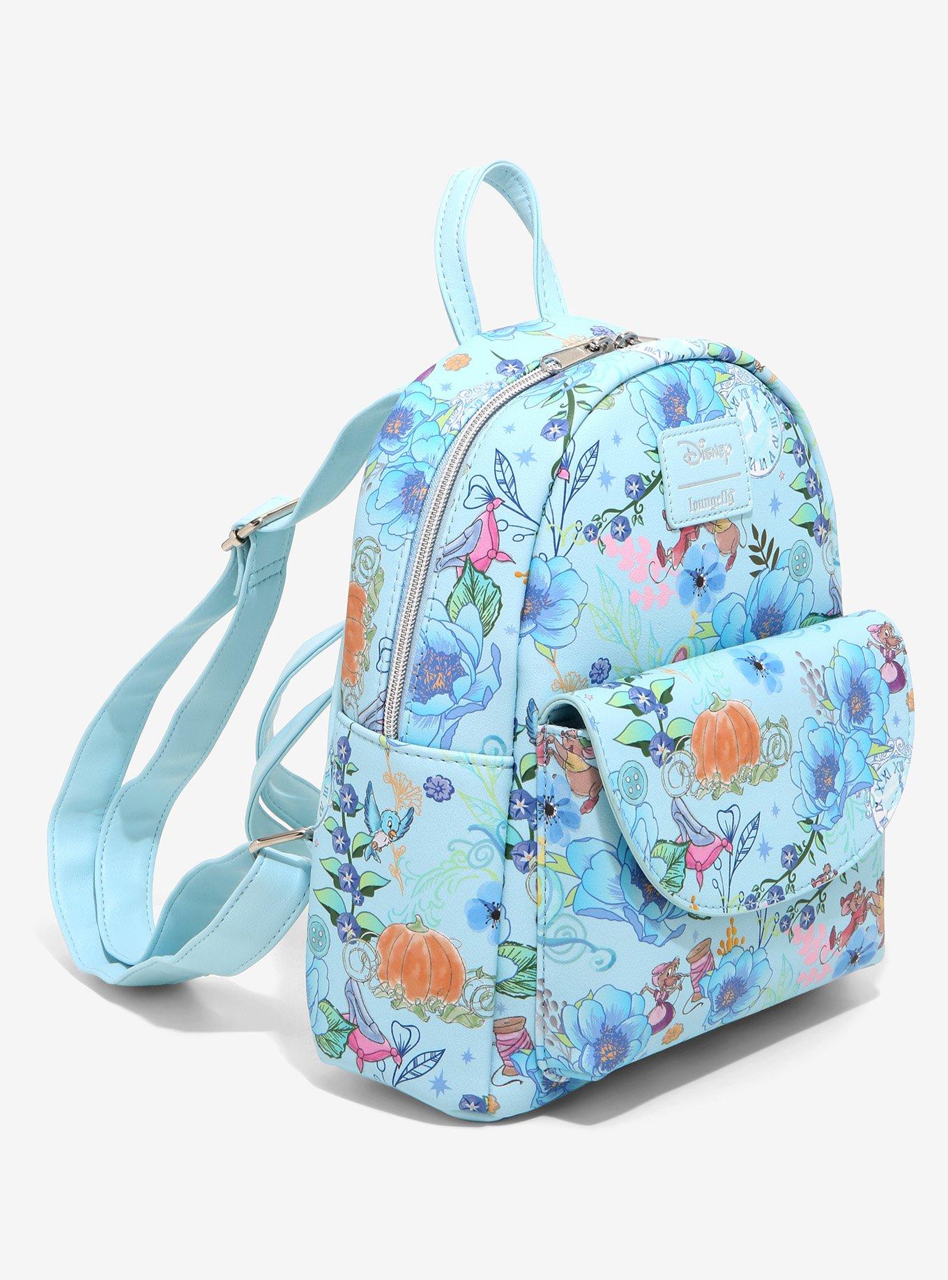 Loungefly Disney Cinderella Floral Mini Backpack, , alternate