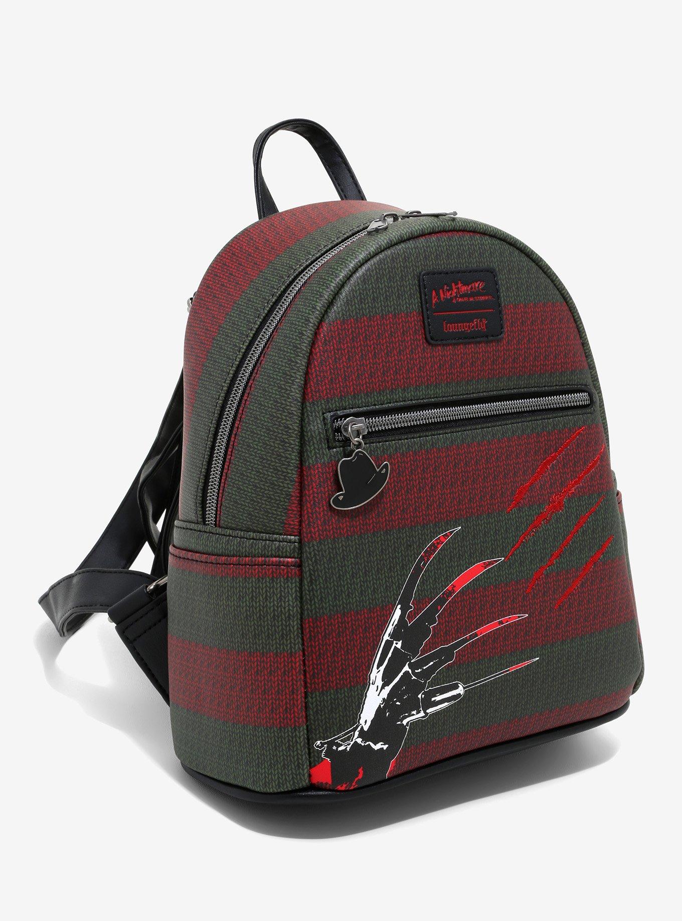 Loungefly A Nightmare On Elm Street Freddy Glove Stripe Mini Backpack, , alternate