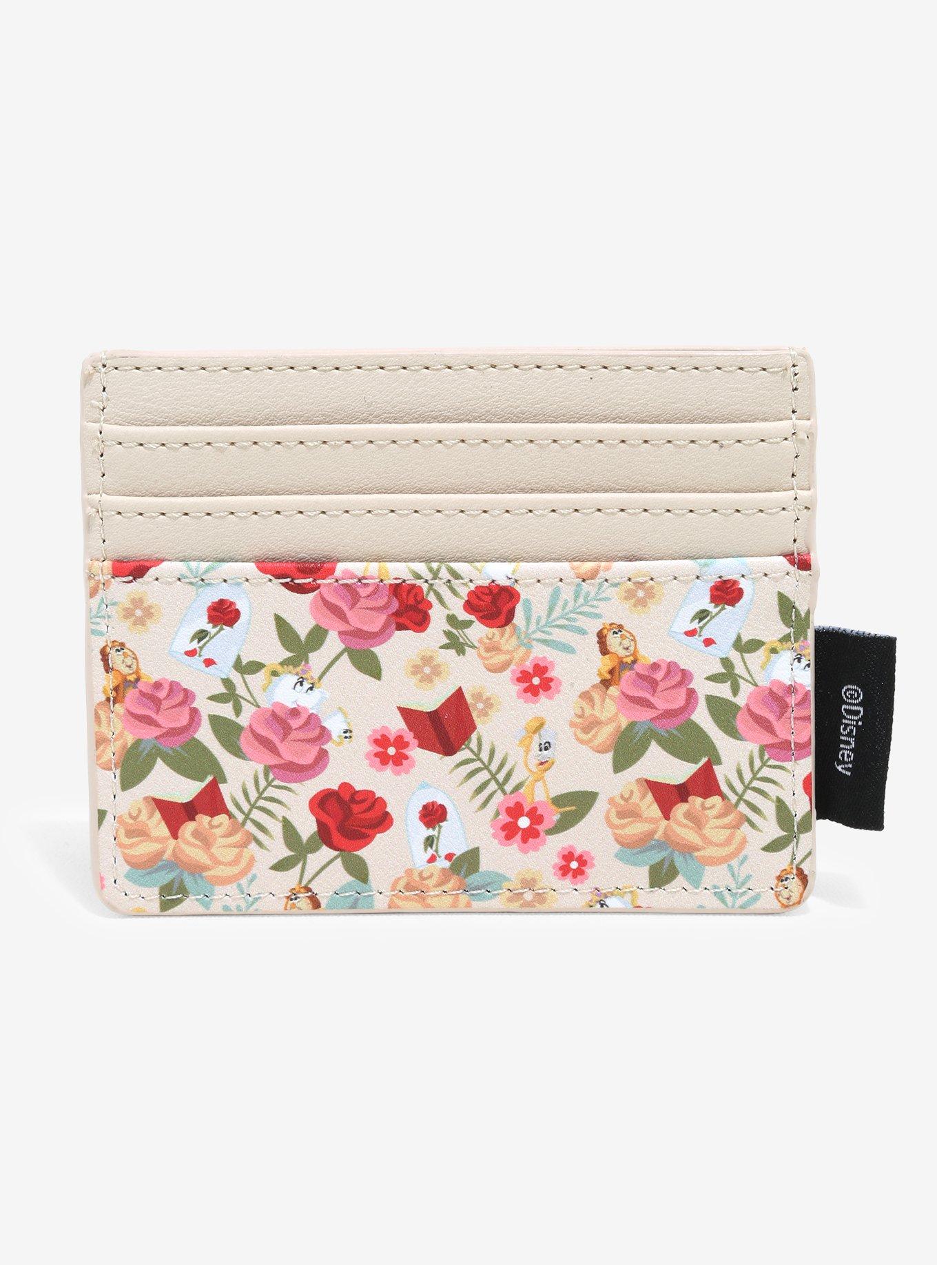 Loungefly Disney Beauty And The Beast Floral Cardholder, , alternate