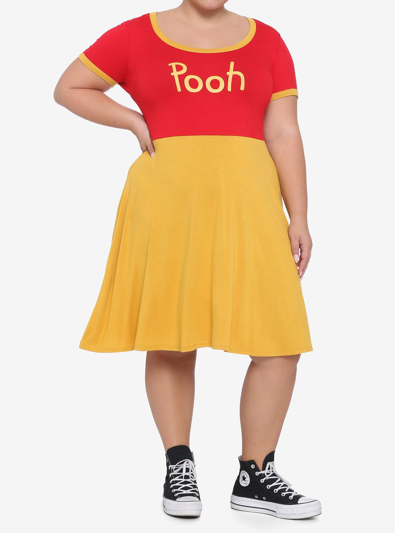 Disney Winnie The Pooh Ringer Dress Plus Size, MULTI, alternate