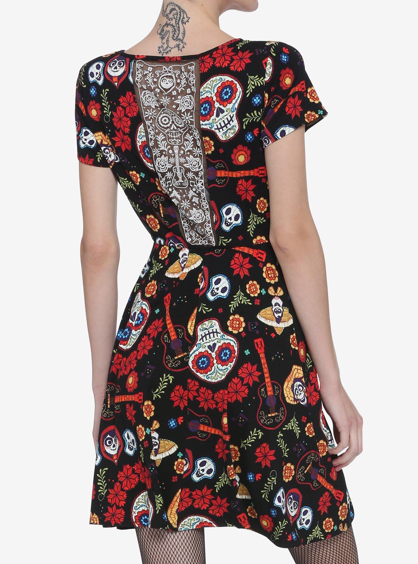 Disney Pixar Coco Lace Back Dress, MULTI, alternate