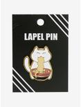 Cat Ramen Slurp Enamel Pin, , alternate
