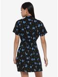 Blue Rose & Moon Button-Front Dress, BLUE, alternate