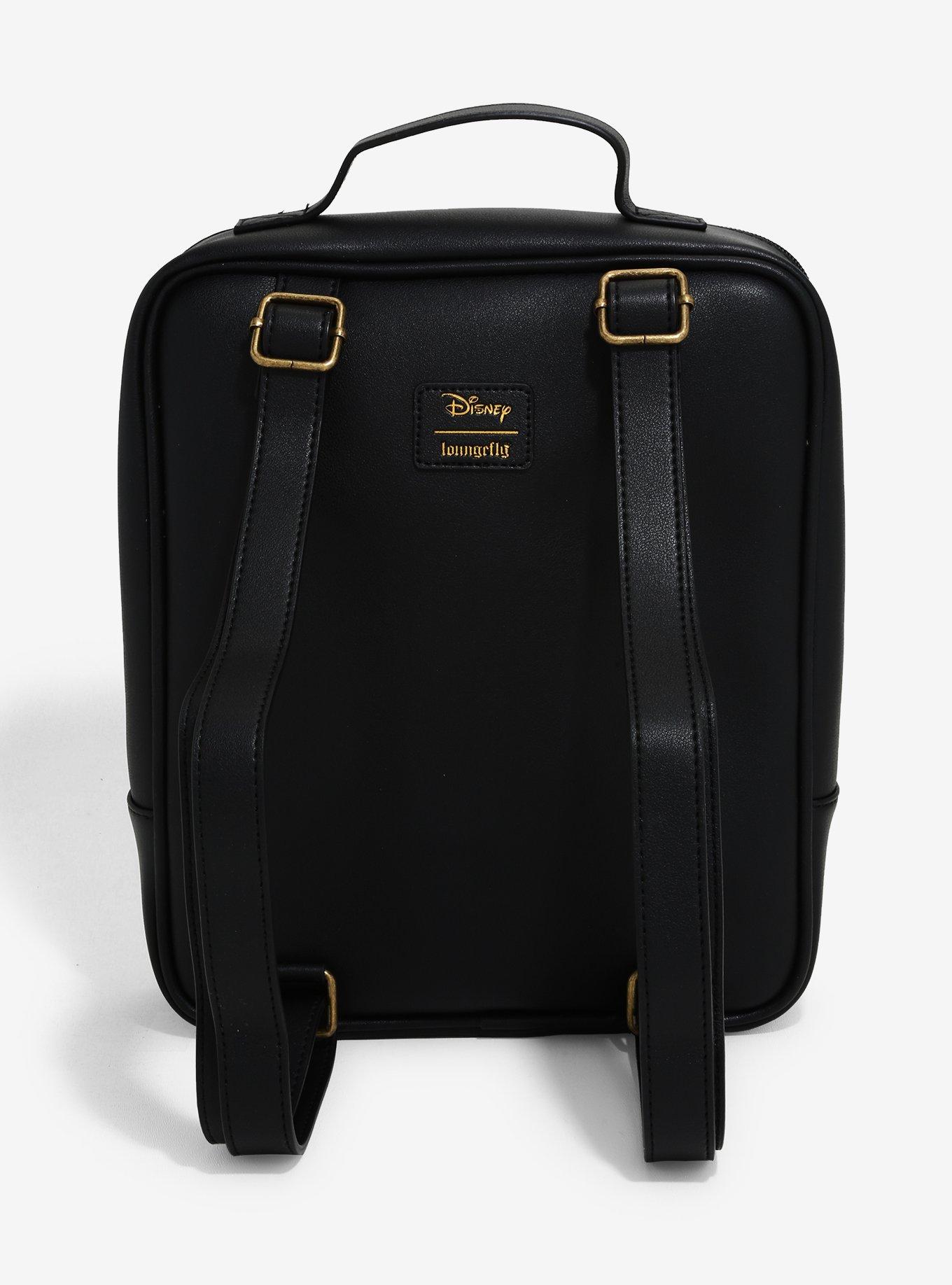 Loungefly Disney Beauty And The Beast Stained Glass Pin Mini Backpack, , alternate