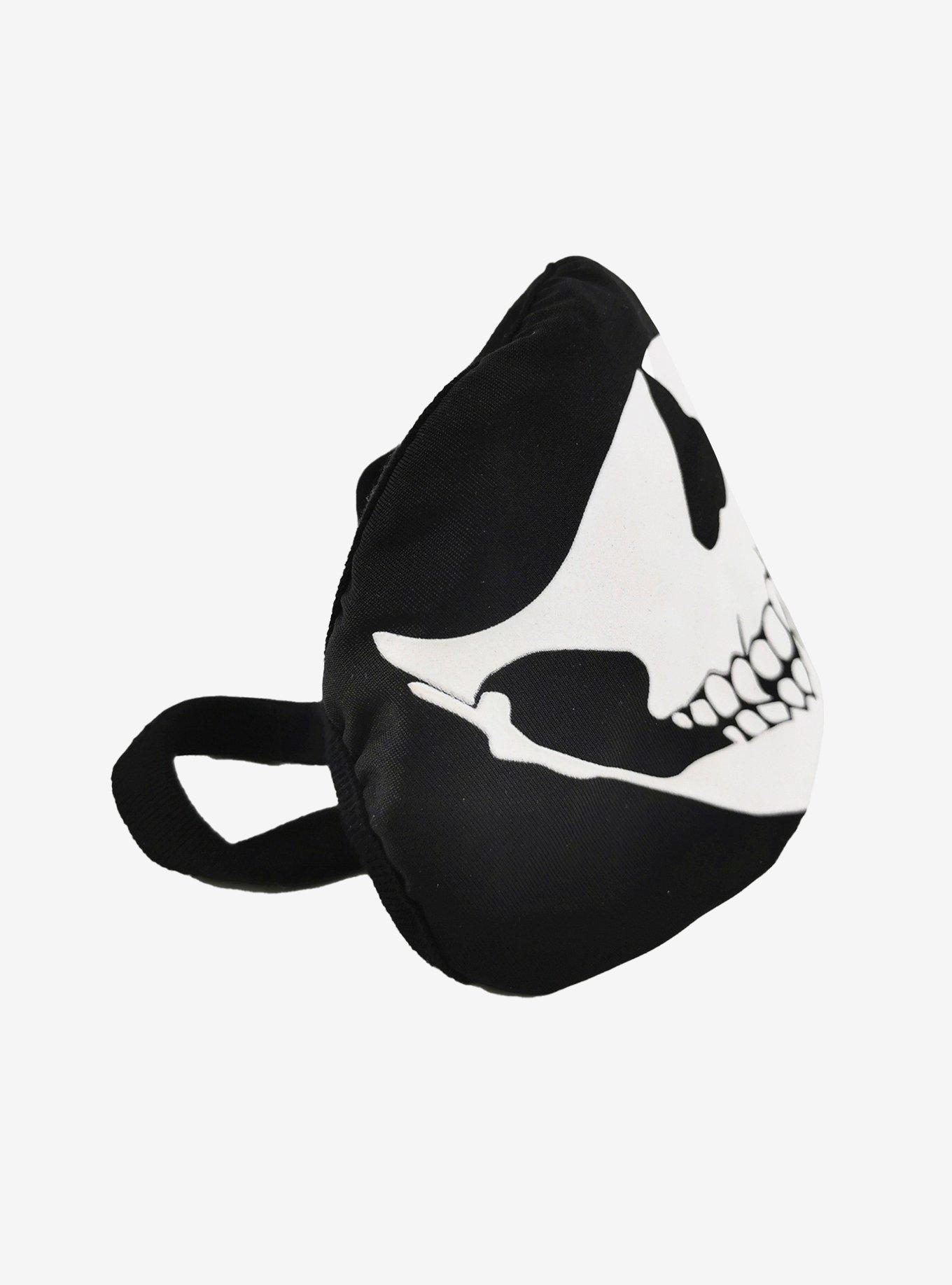Skull Smile Glow-In-The-Dark Fashion Face Mask, , alternate