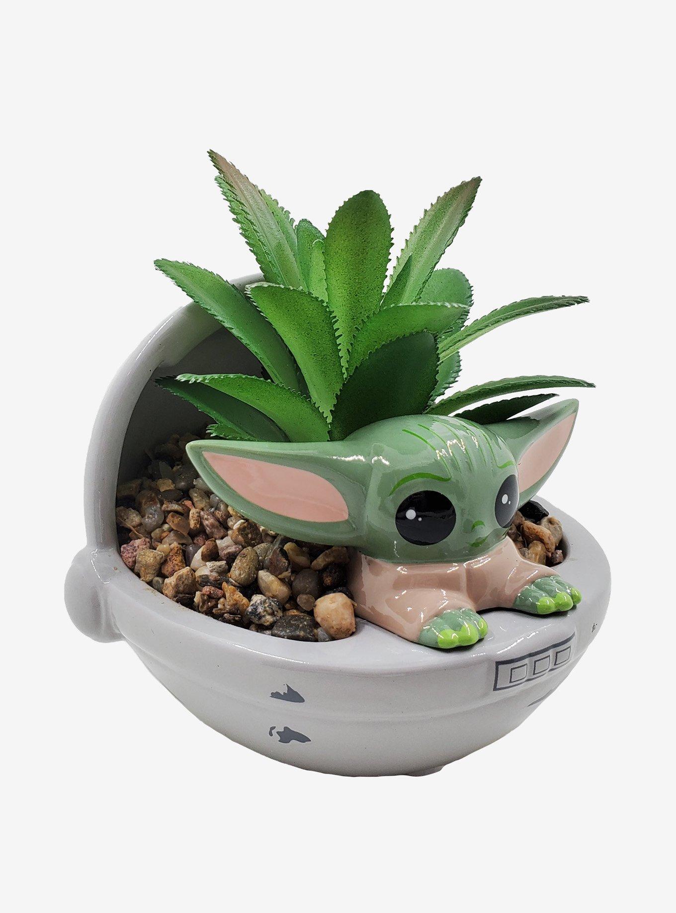 Star Wars The Mandalorian The Child Faux Succulent Planter, , alternate