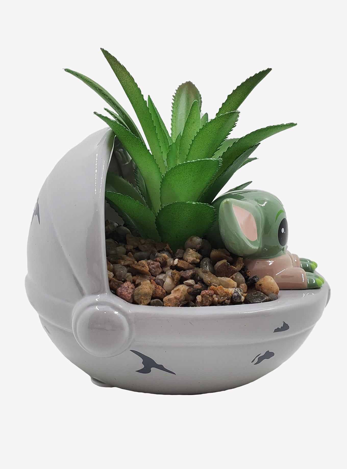 Star Wars The Mandalorian The Child Faux Succulent Planter, , alternate