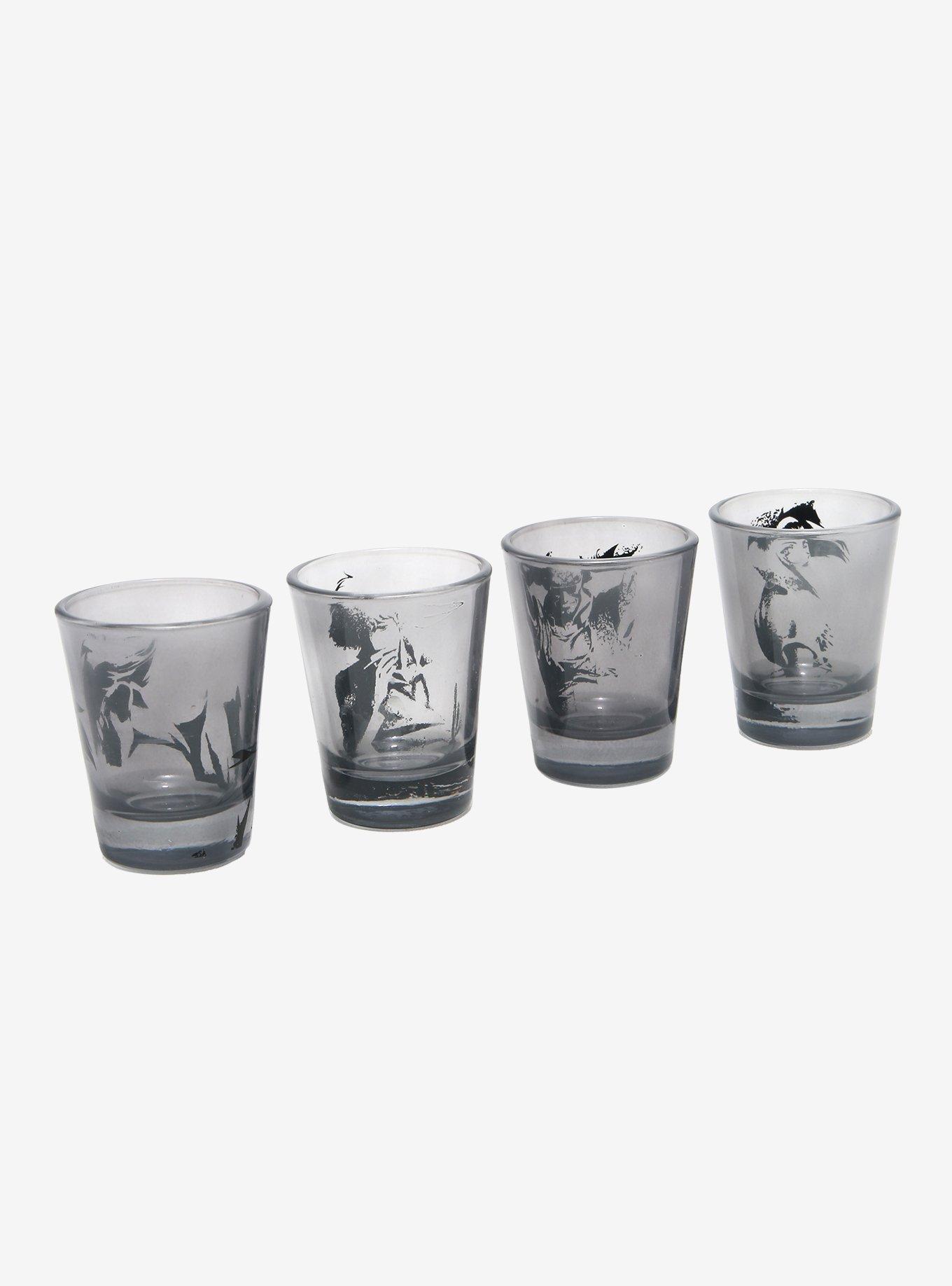 Cowboy Bebop Black & White Mini Glass Set - BoxLunch Exclusive, , alternate