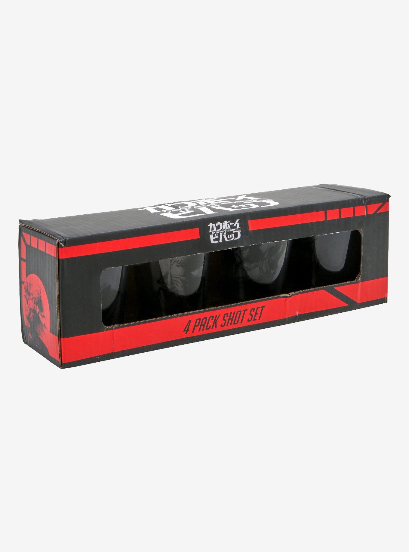 Cowboy Bebop Black & White Mini Glass Set - BoxLunch Exclusive, , alternate