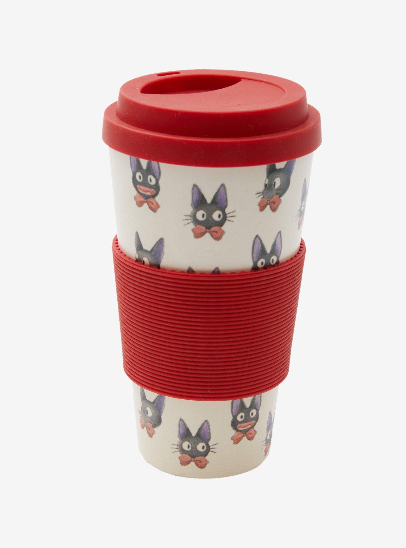 Studio Ghibli Kiki's Delivery Service Jiji Faces Bamboo Travel Mug - BoxLunch Exclusive, , alternate