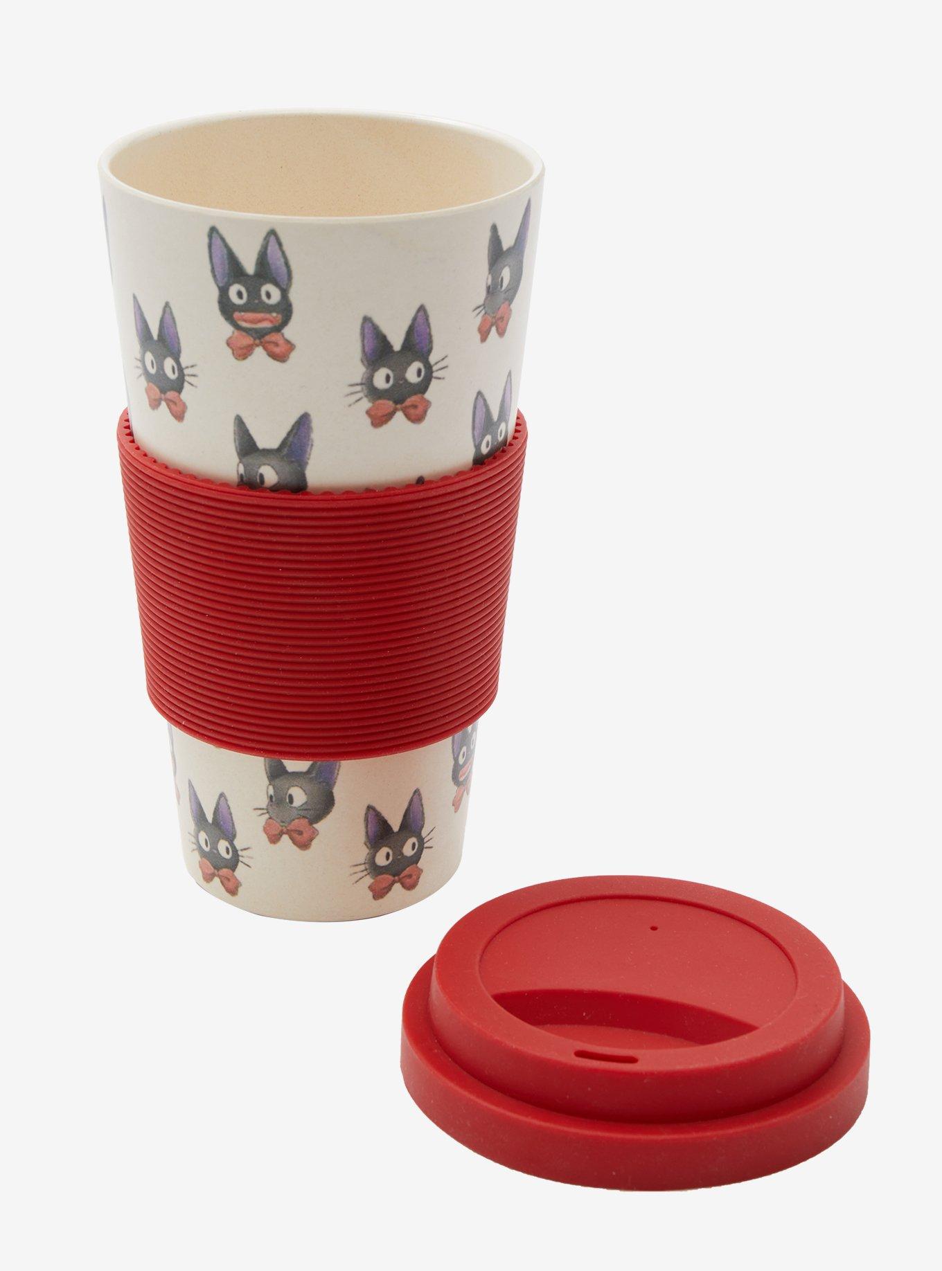 Studio Ghibli Kiki's Delivery Service Jiji Faces Bamboo Travel Mug - BoxLunch Exclusive, , alternate