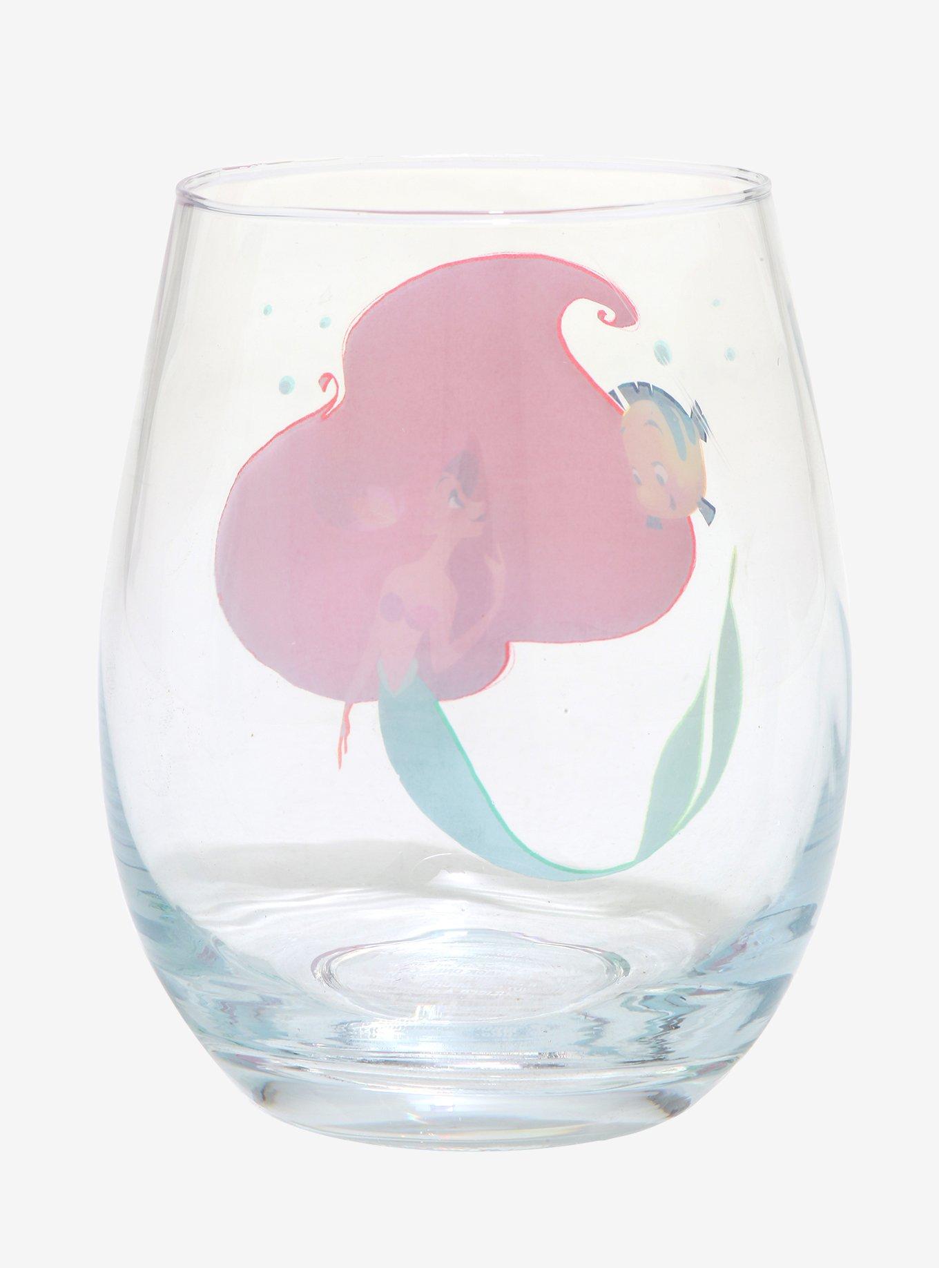 Disney Princess The Little Mermaid Stemless Glass - BoxLunch Exclusive, , alternate
