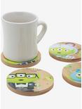 Disney Pixar Alien Remix Bamboo Coaster Set, , alternate