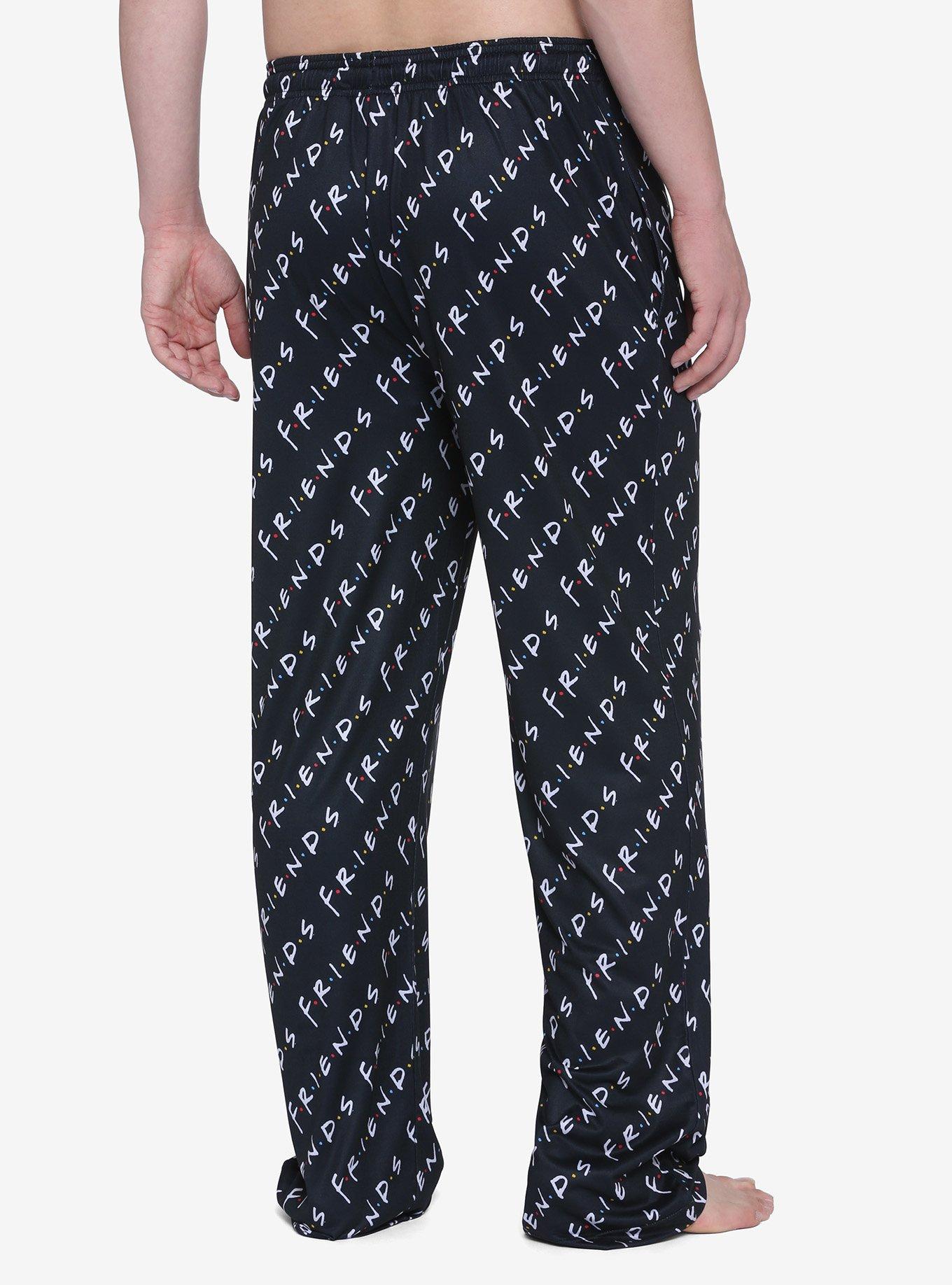 Friends Logo Pajama Pants, BLACK, alternate