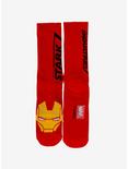 Marvel Iron Man Stark Industries Crew Socks, , alternate