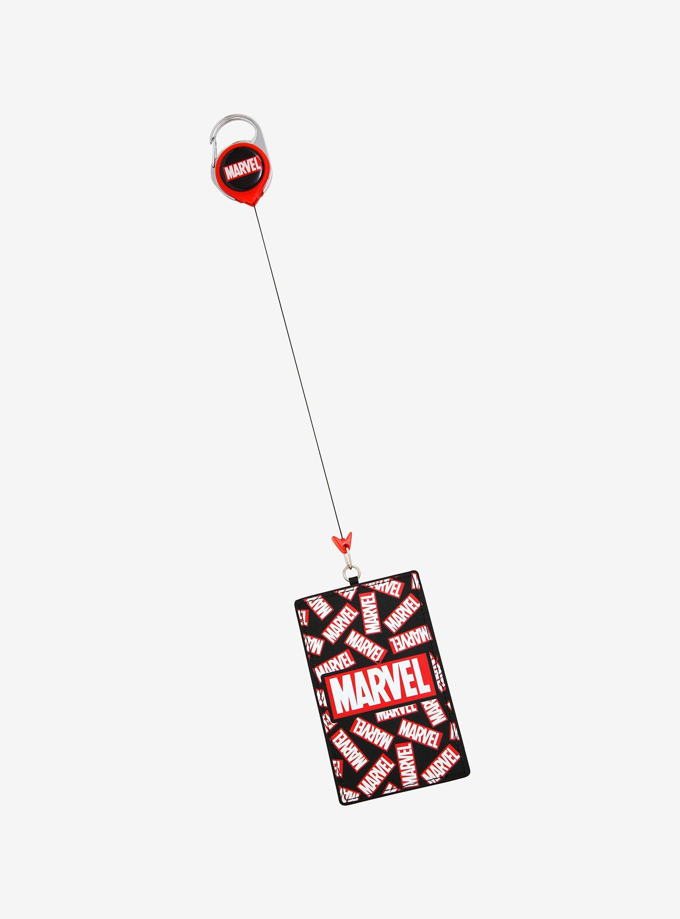 Marvel Logo Retractable Lanyard - BoxLunch Exclusive, , alternate