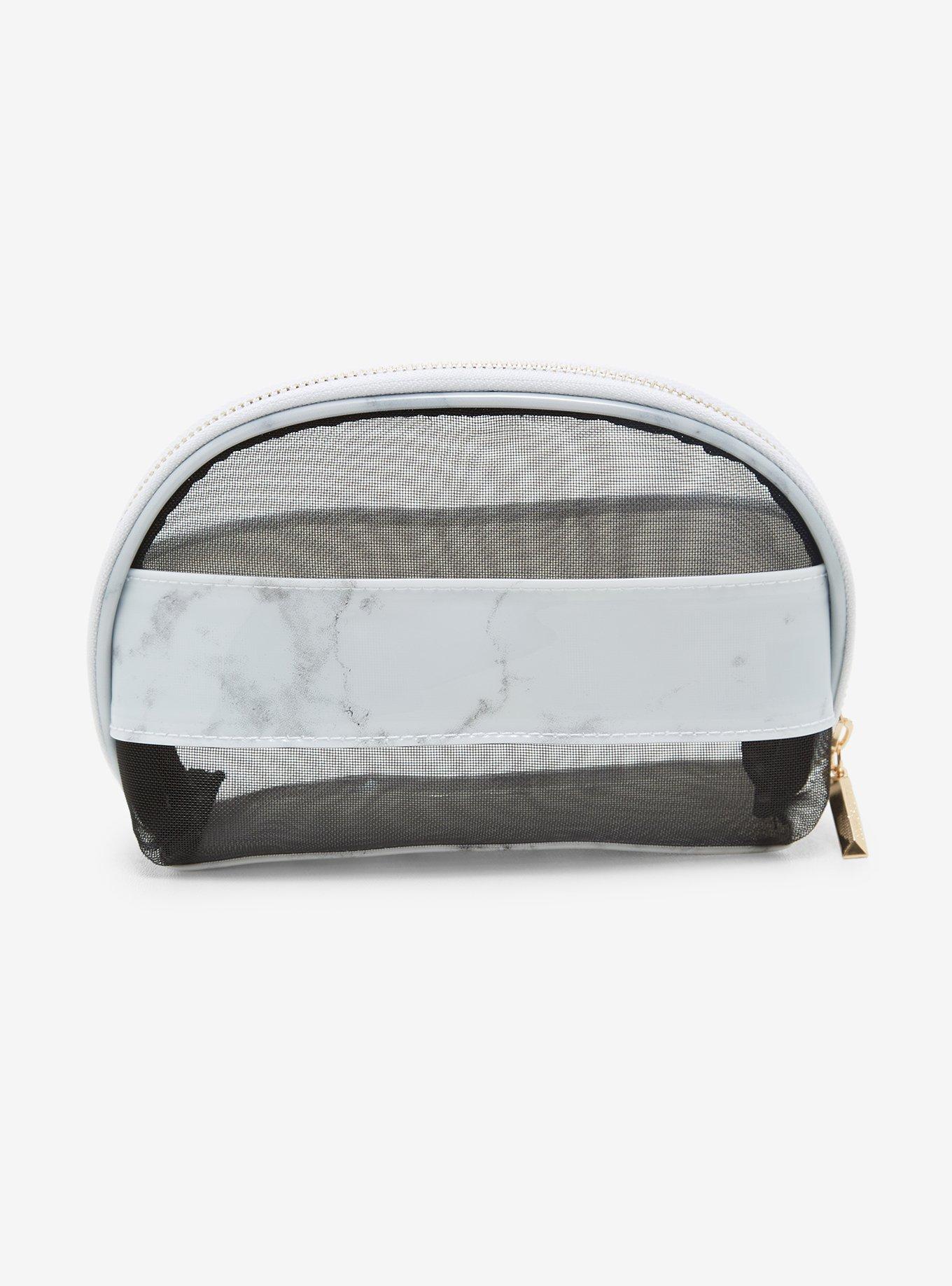 Cosmopolitan Marble Mesh Makeup Bag, , alternate