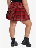 Tripp Red Plaid Skirt Plus Size, BLACK, alternate