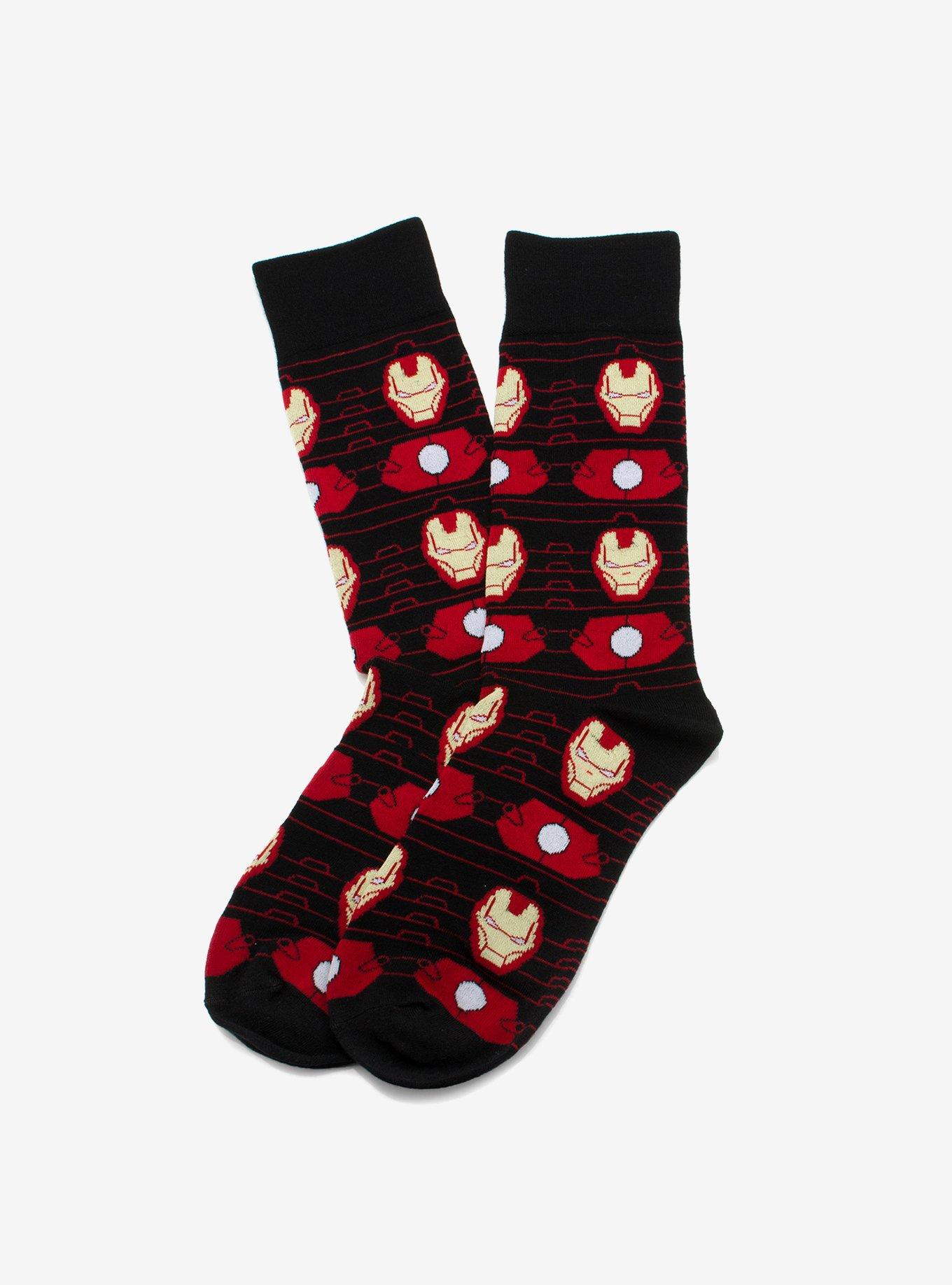 Marvel Iron Man Stripe Black Socks