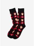 Marvel Iron Man Stripe Black Socks, , alternate