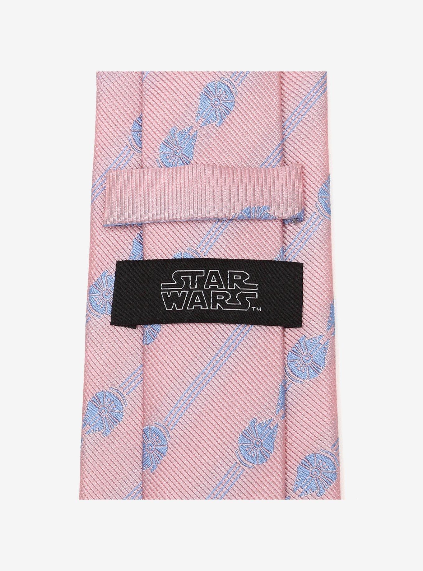 Star Wars Millennium Falcon Stripe Salmon Tie, , alternate