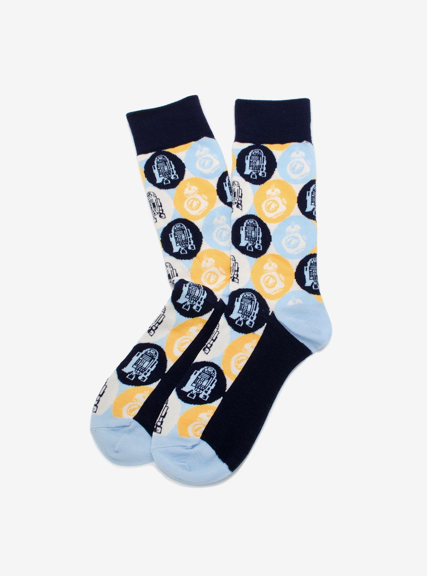 Star Wars R2-D2 and BB-8 Pop Art Socks, , alternate