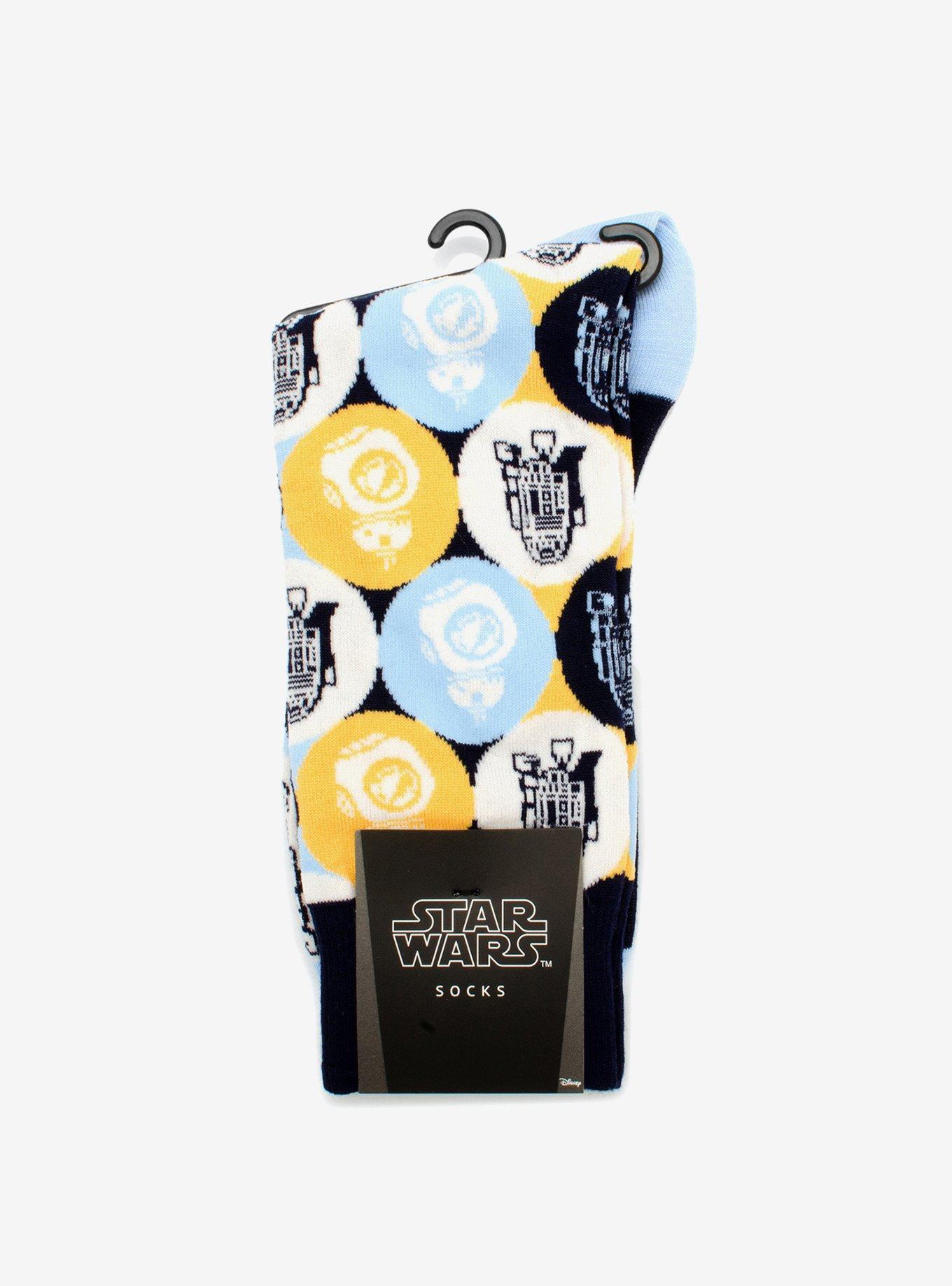 Star Wars R2-D2 and BB-8 Pop Art Socks, , alternate