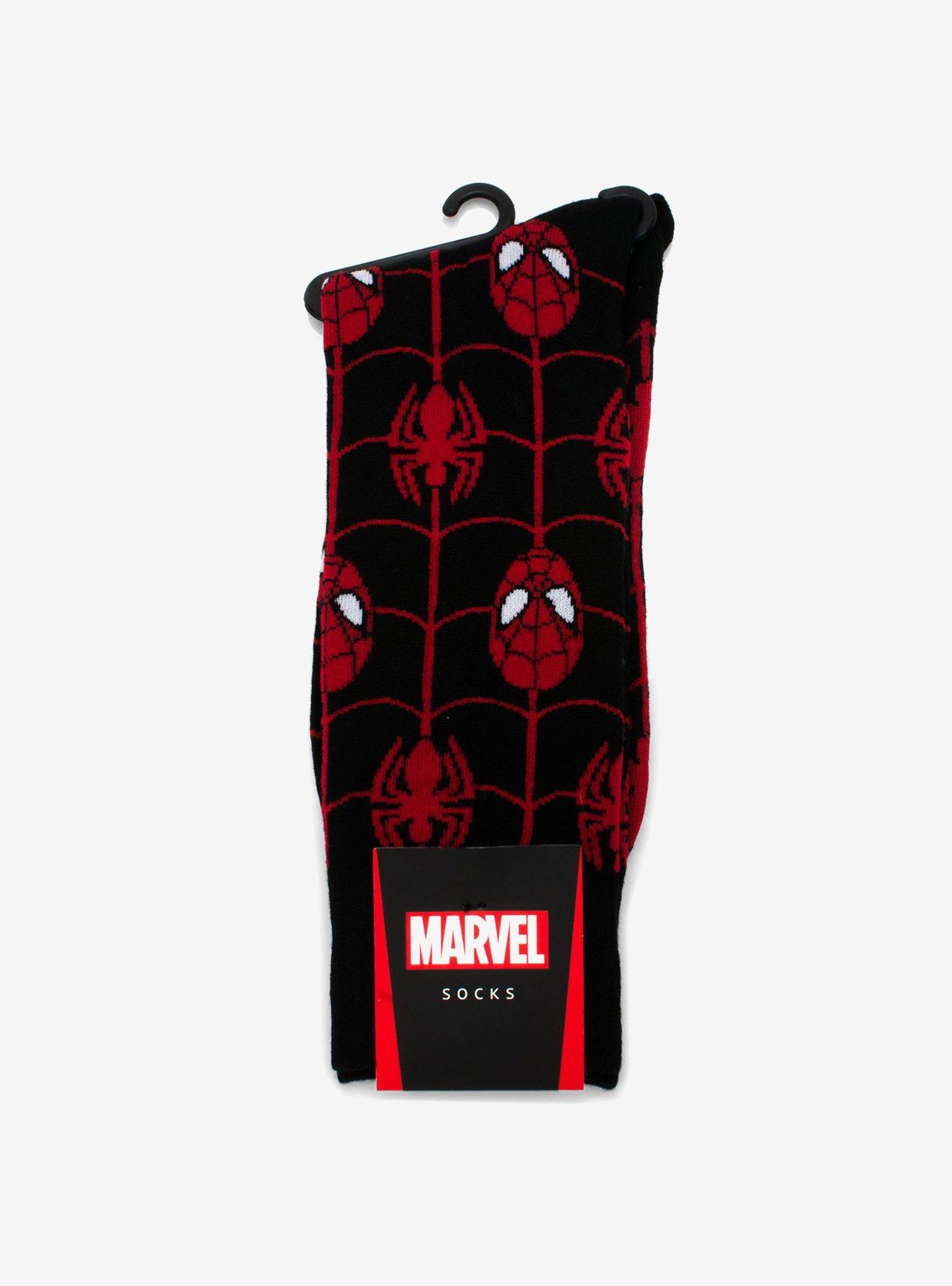 Marvel Spider-Man Web Black Socks, , alternate