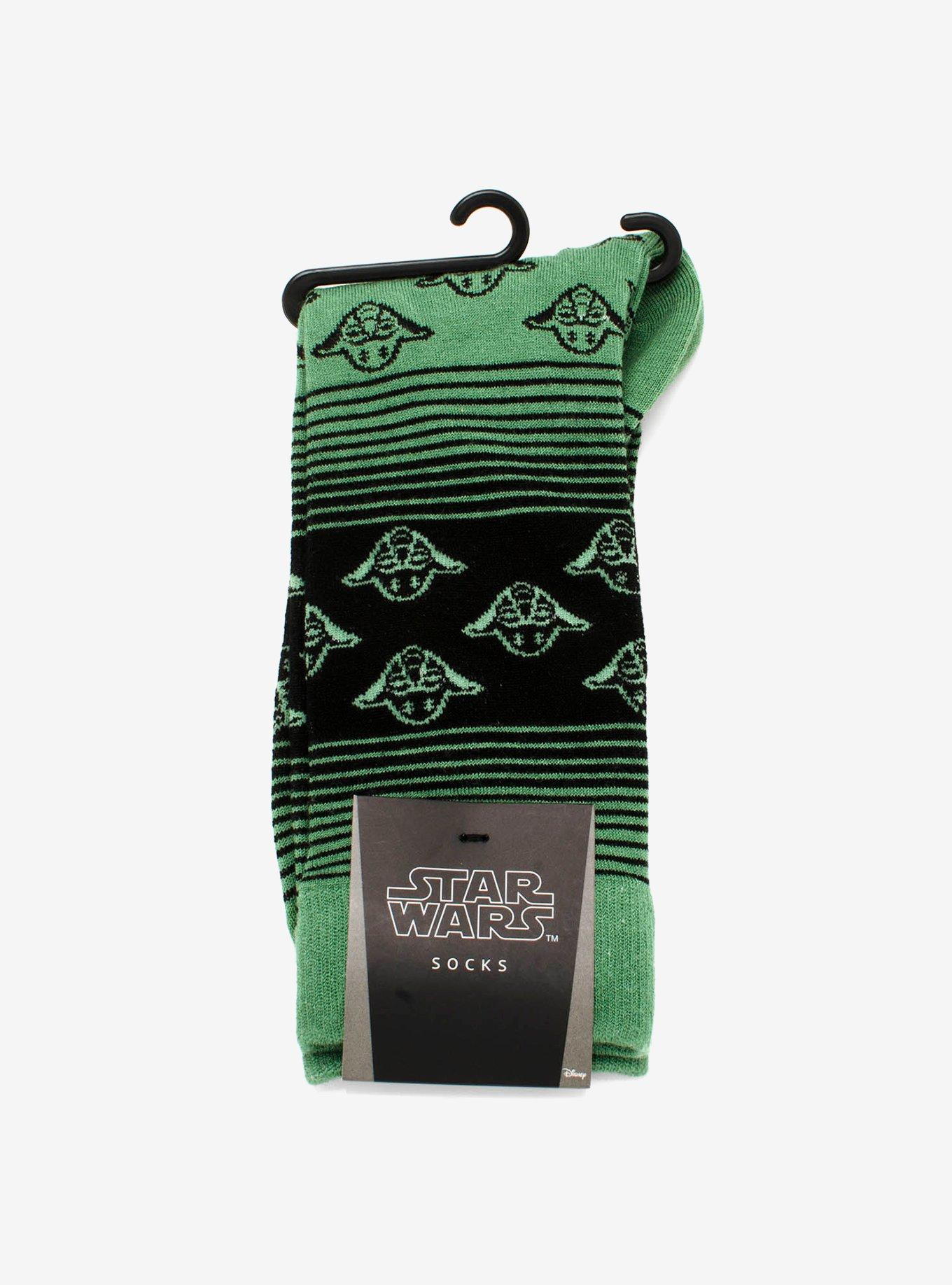 Star Wars Yoda Ombre Stripe Socks, , alternate