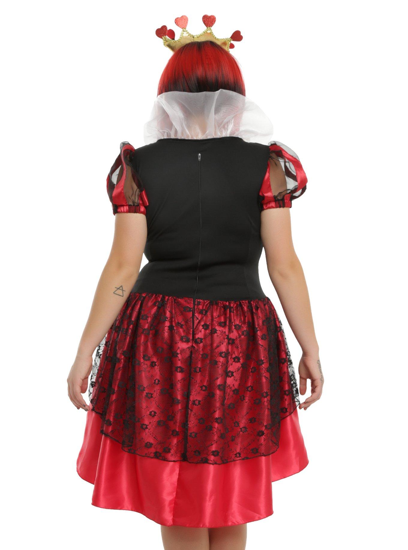 Royal Red Queen Costume Plus Size, BLACK  RED, alternate
