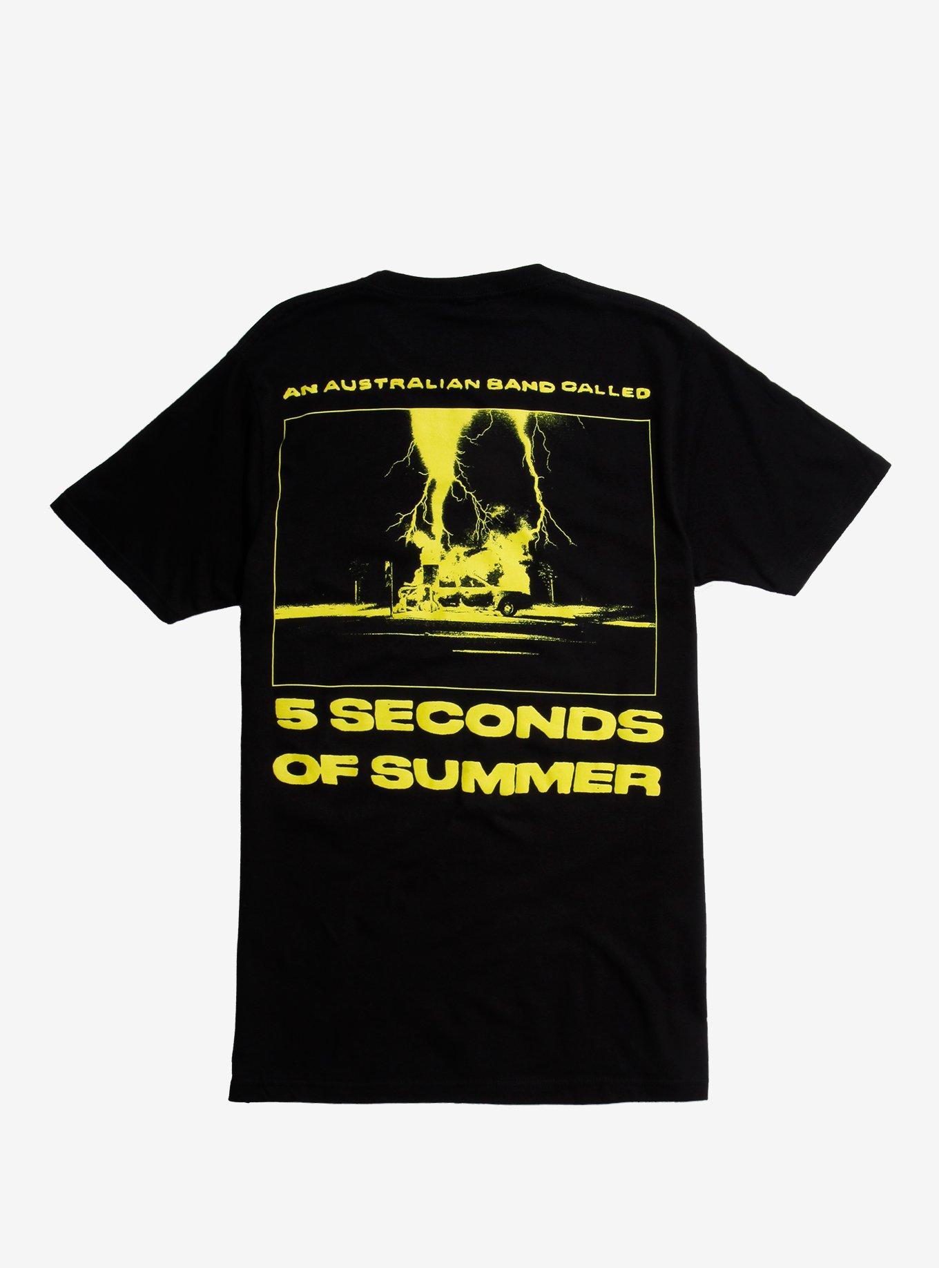 5 Seconds Of Summer Negative Photo T-Shirt, BLACK, alternate