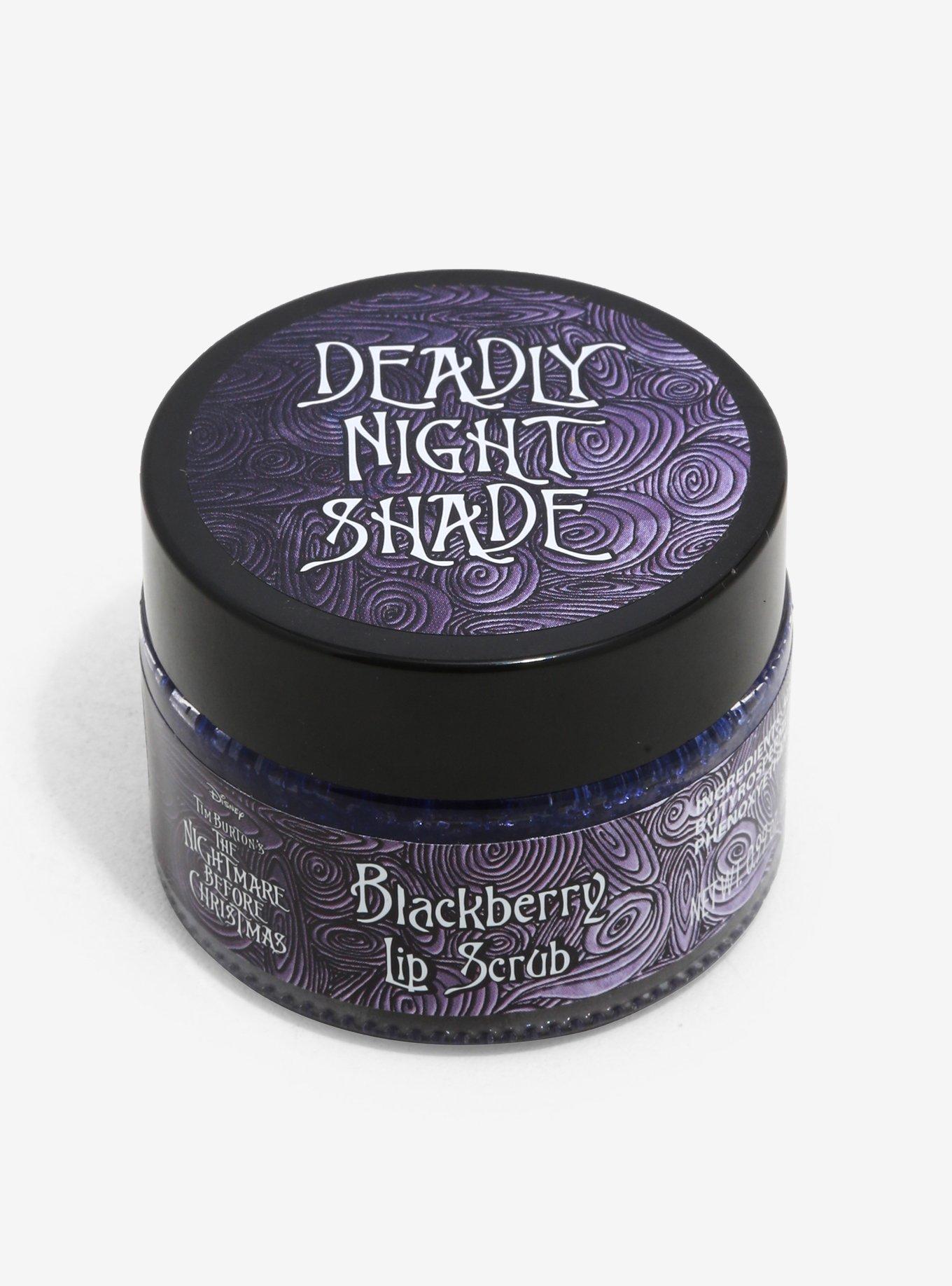 Disney The Nightmare Before Christmas Deadly Nightshade Blackberry Lip Scrub, , alternate