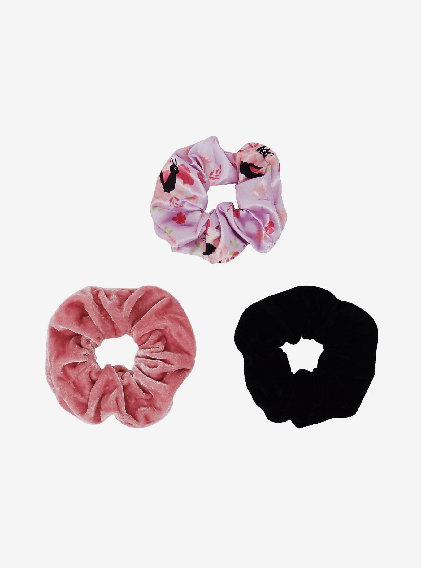 Studio Ghibli Kiki's Delivery Service Jiji Floral Scrunchie Set, , alternate