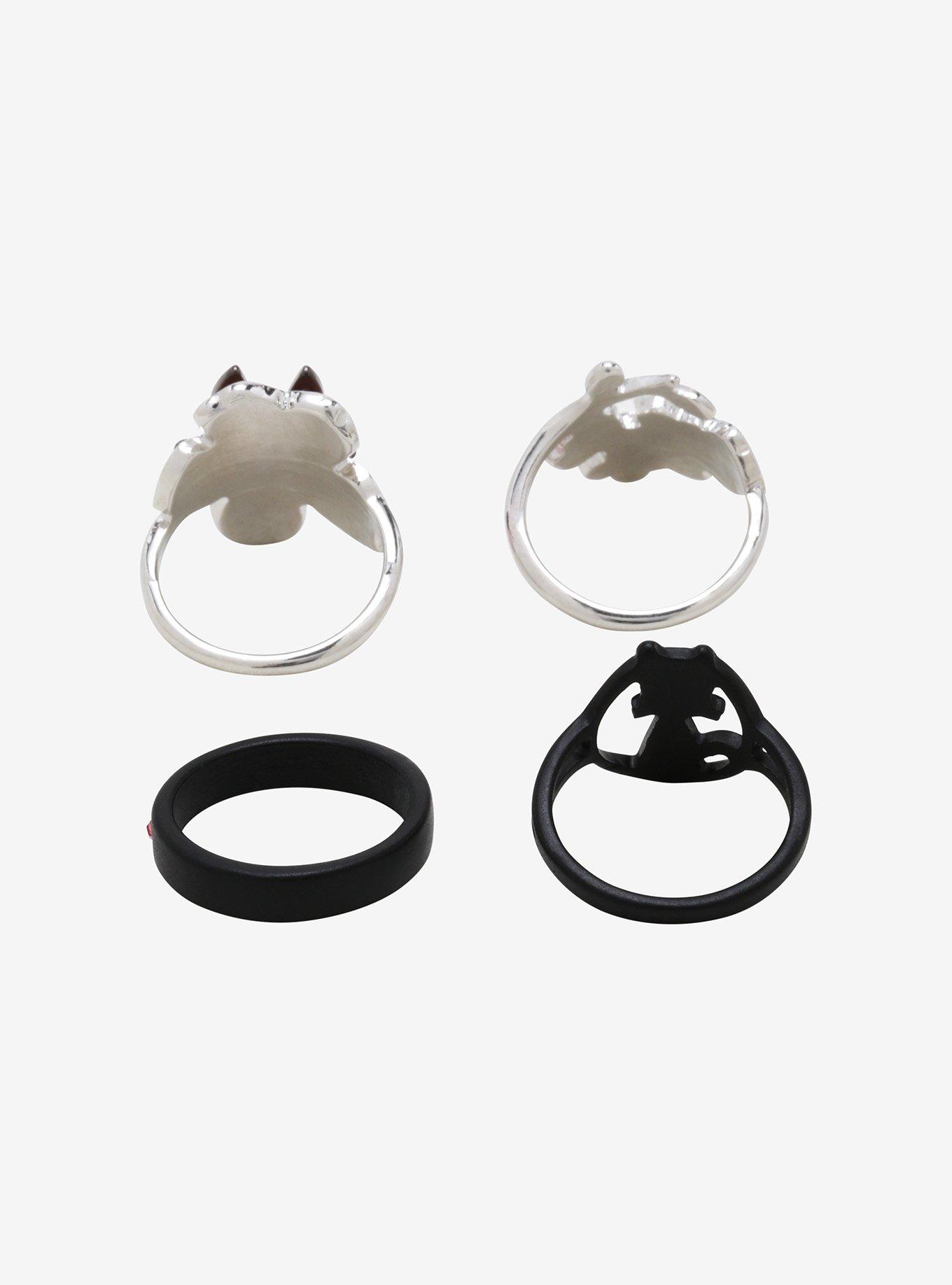 Studio Ghibli Kiki's Delivery Service Jiji Floral Ring Set, , alternate