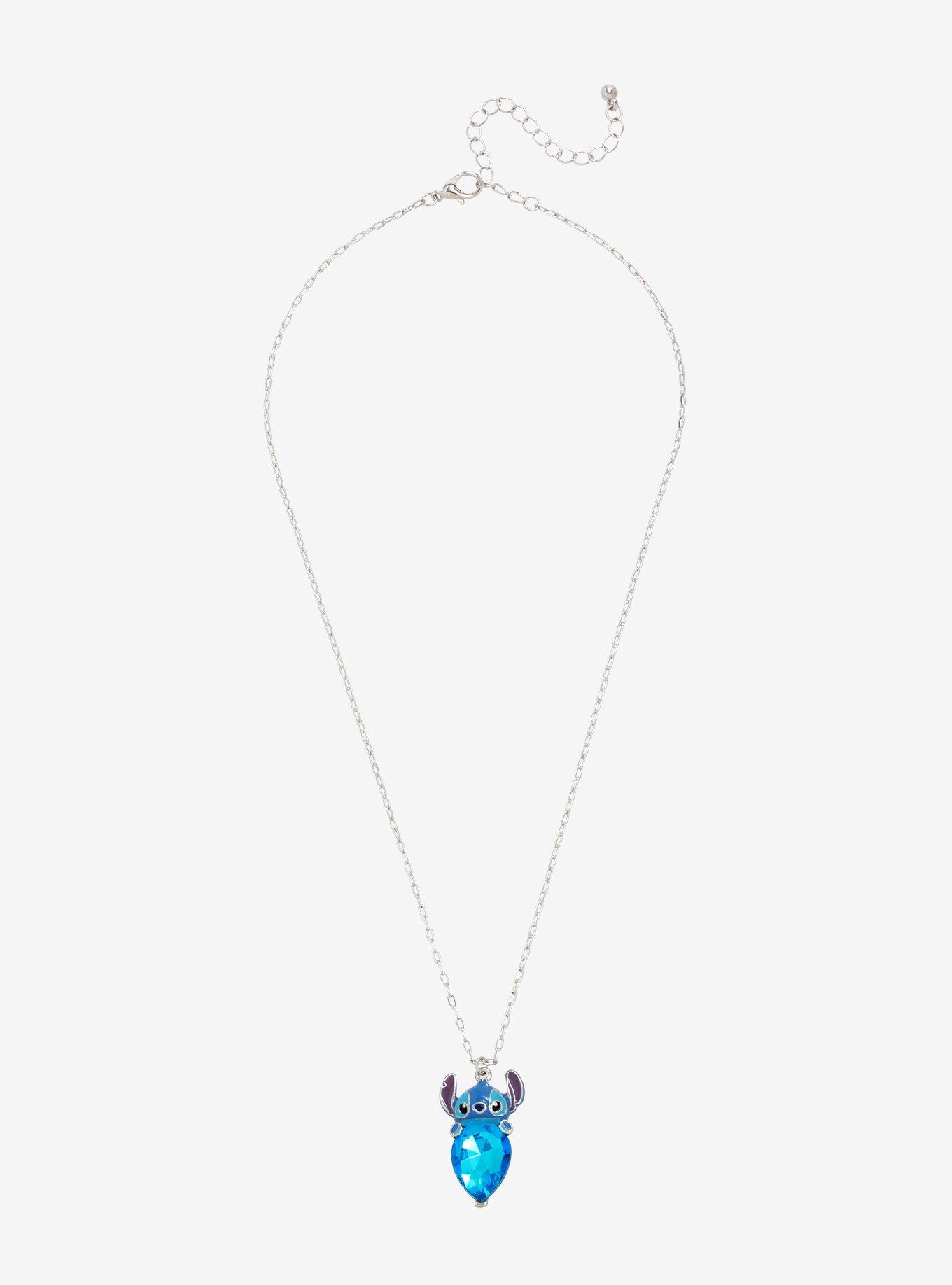 Disney Lilo & Stitch Gem Stitch Necklace, , alternate