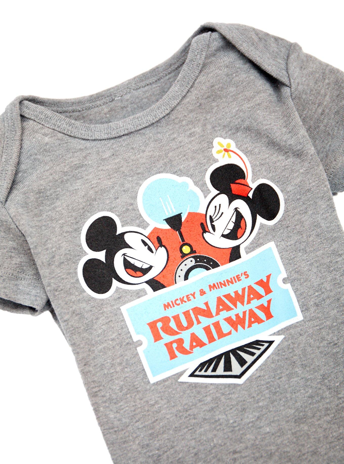 Disney Mickey & Minnie's Runaway Railway Infant One-Piece, BLUE, alternate