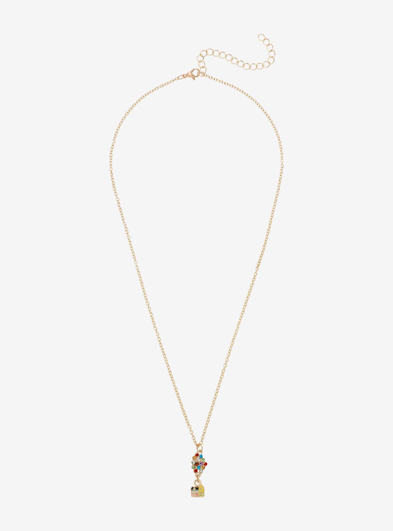 Disney Pixar Up House & Balloons Dainty Necklace, , alternate