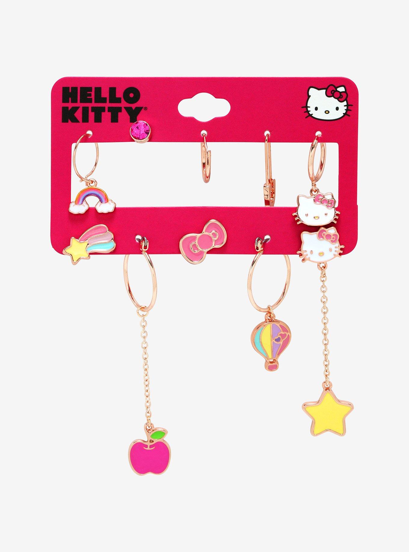 Hello Kitty Icon Mismatch Earring Set, , alternate